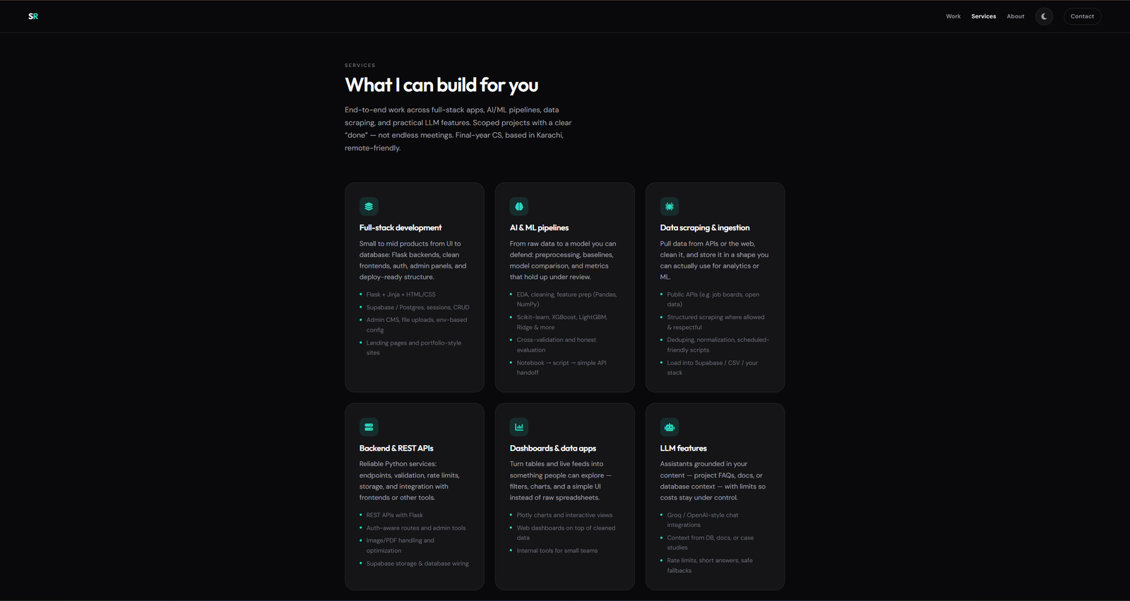 Portfolio screenshot 2